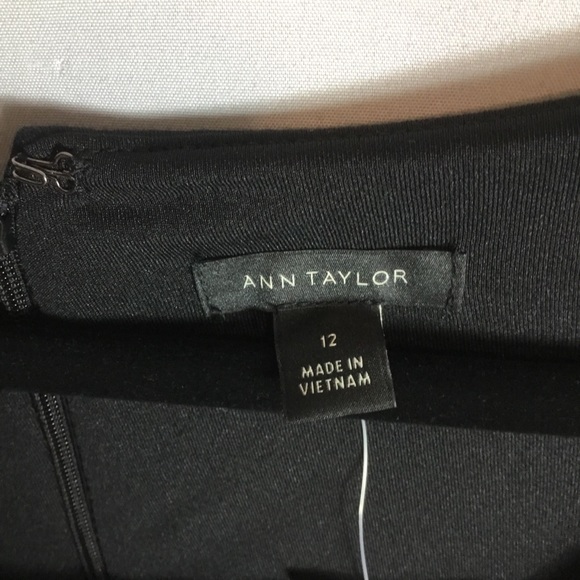 Black Ann Taylor sleeveless dress sz 12 NWT - Picture 4 of 7